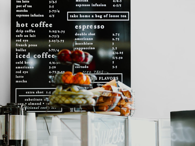 Daily specials & seasonal menus